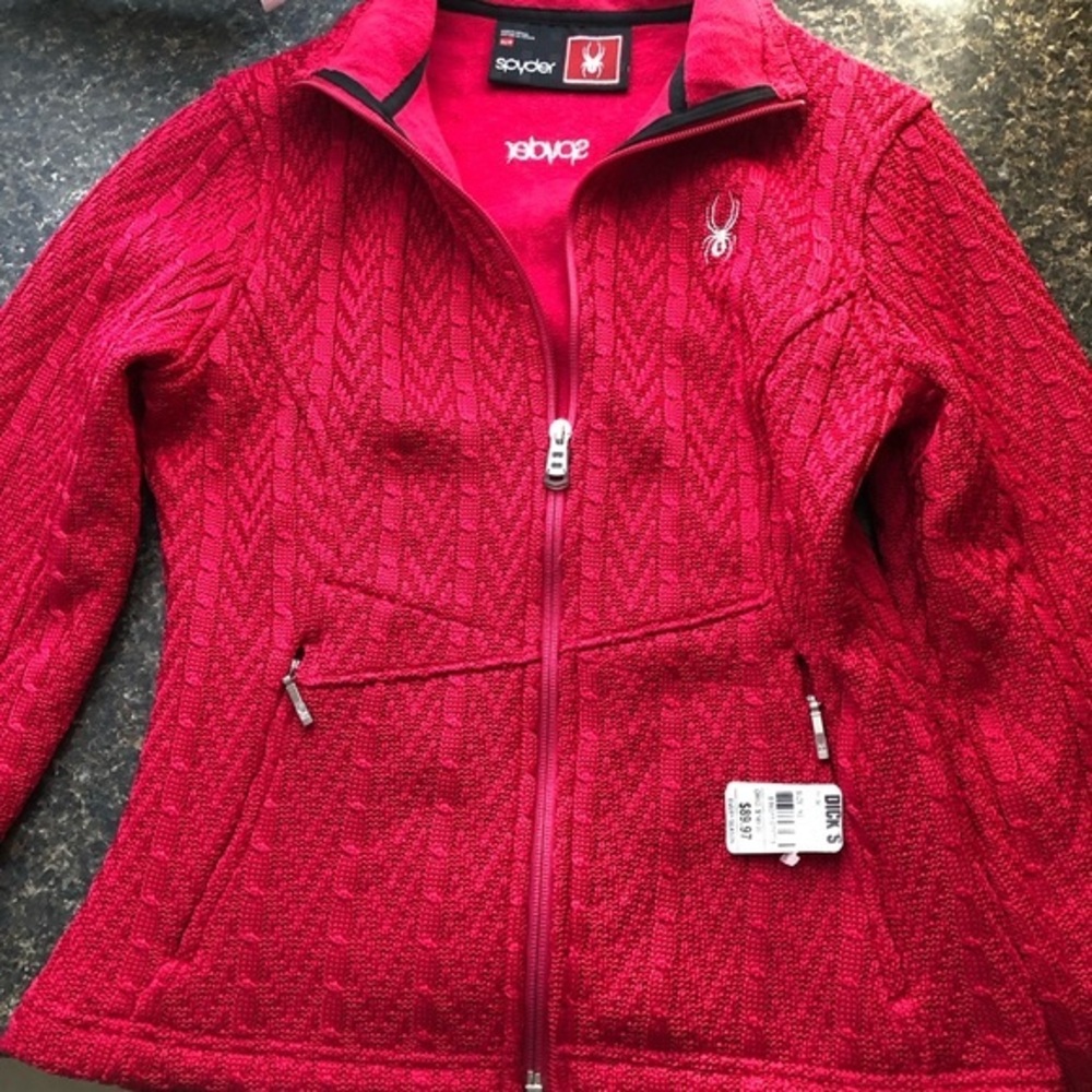 Spyder Major core sweater jacket. Size XS. NWT